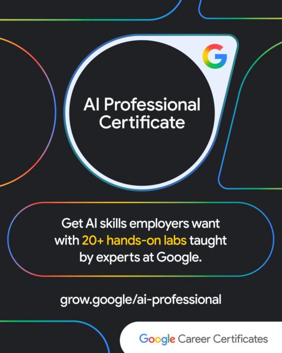 Google AI Professional Certificate