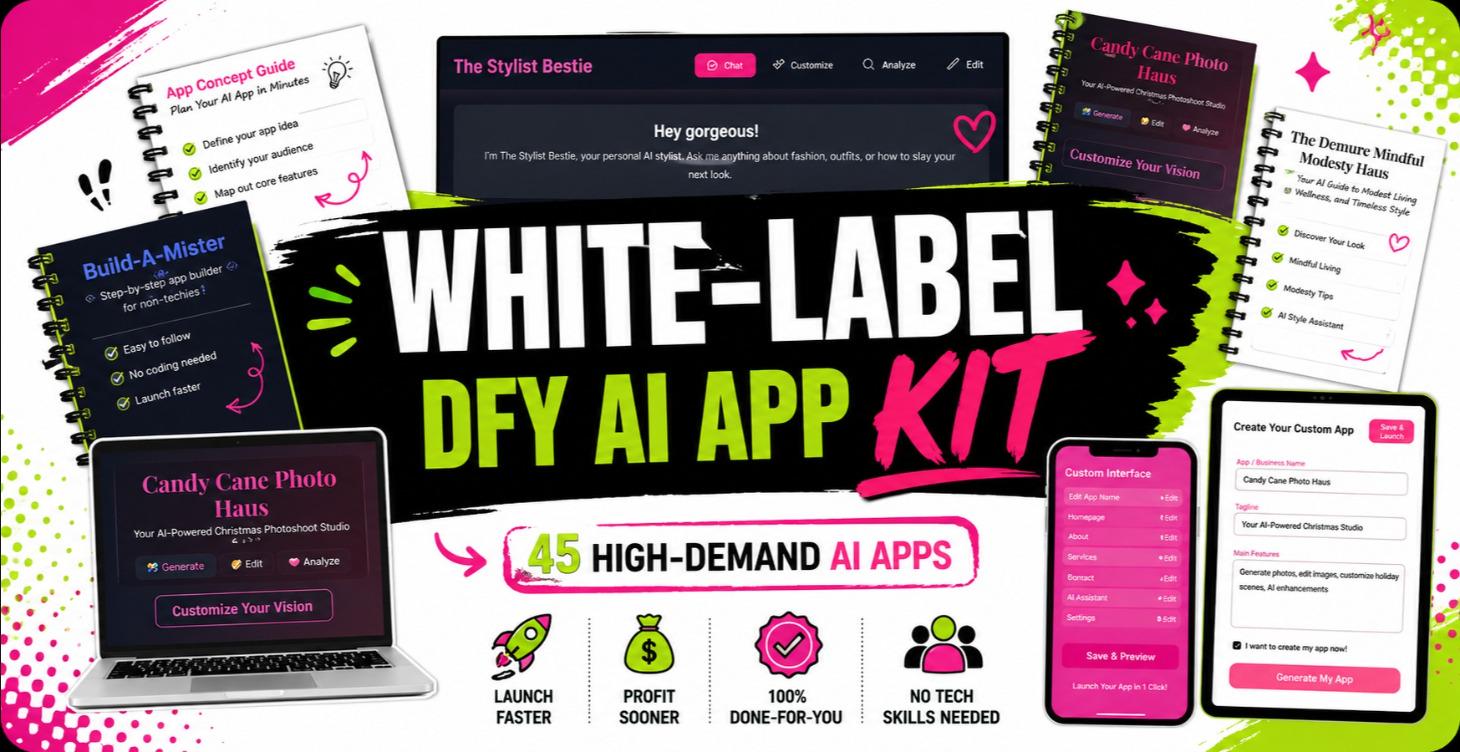 WhiteLabel DFY AI App Kit: 100% Resell Rights