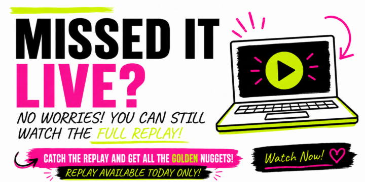 REPLAY AVAILABLE TODAY ONLY!!
