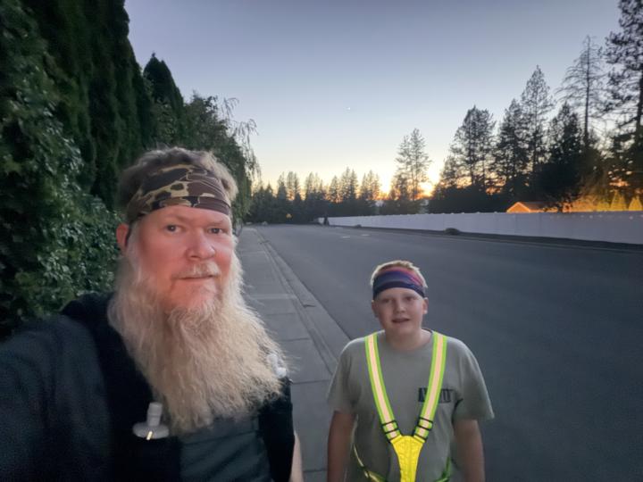Evening run 