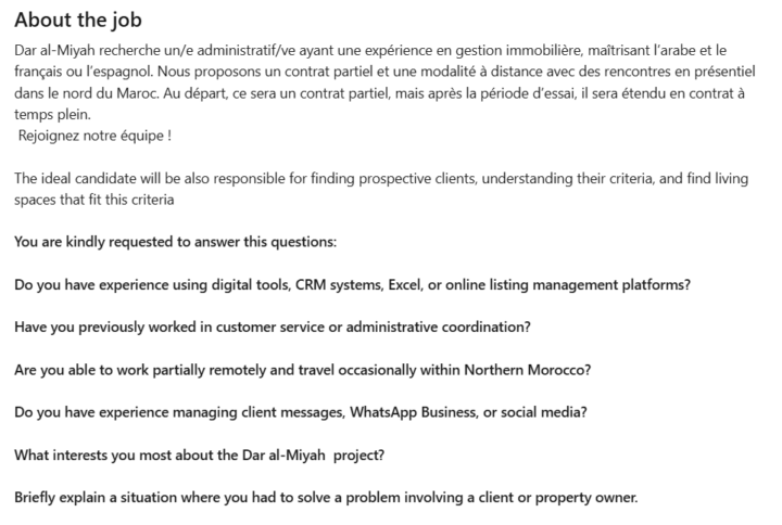 Job Offer