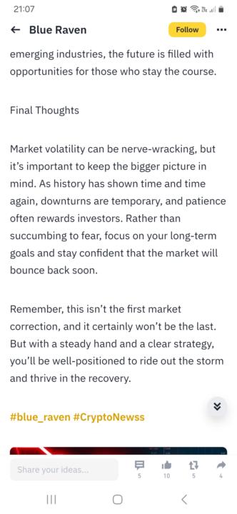 Market correction 