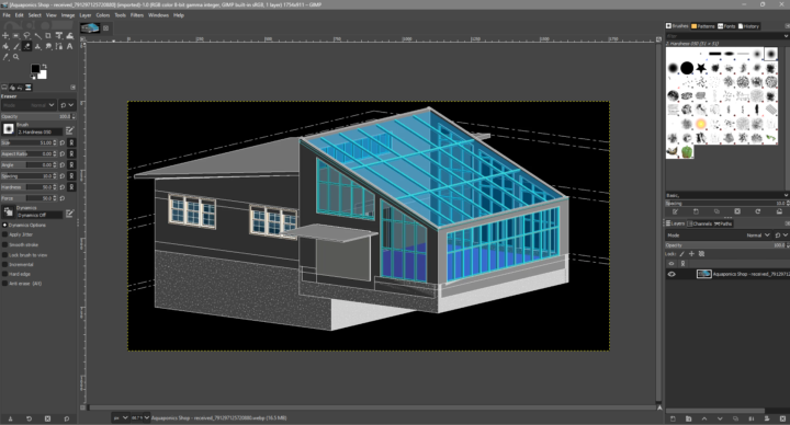 Aquaponics Shop over Pond