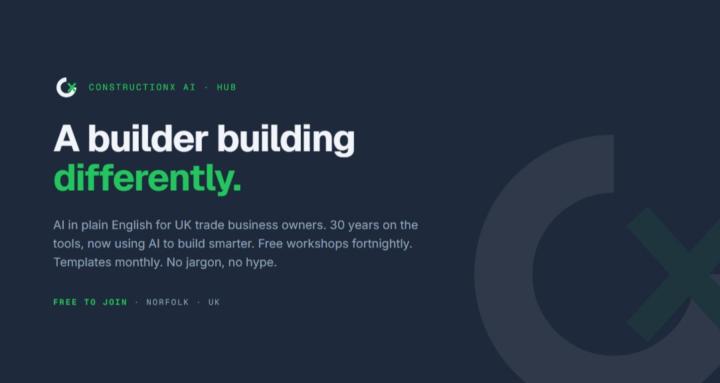 ConstructionX AI Hub