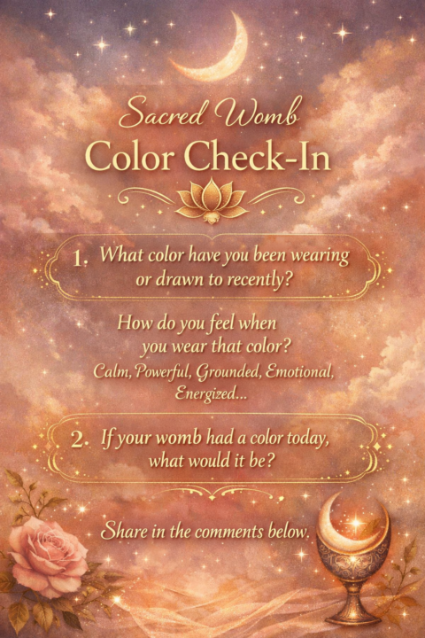 🌸 Sacred Womb Color Check-In