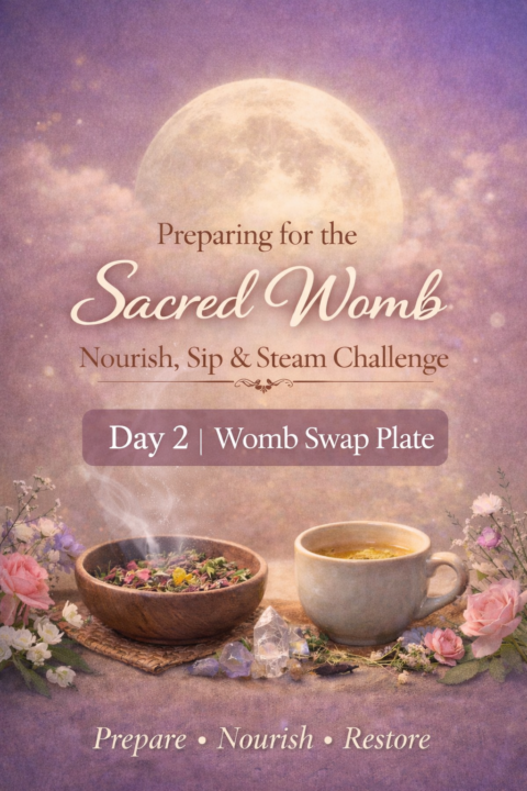 🌿 Sacred Womb Challenge – Day 2: Food Swap Plate