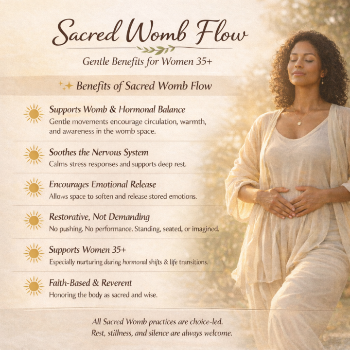 Sacred Womb Flow | Gentle Benefits for Women 35+