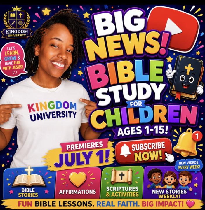 FREE BIBLE STUDY FOR KIDS JULY 1st