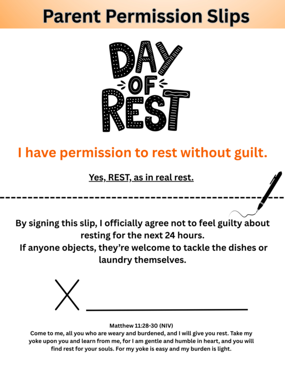  Official Parent Permission Slip