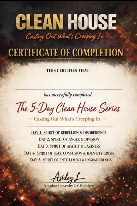 YOU DID IT. Clean House Graduation 😂