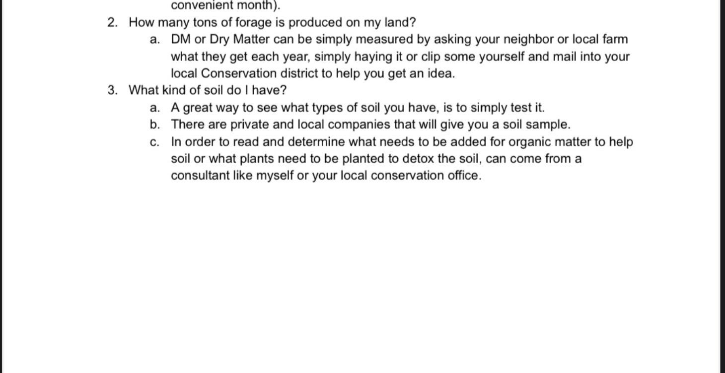 Land and soil assessment