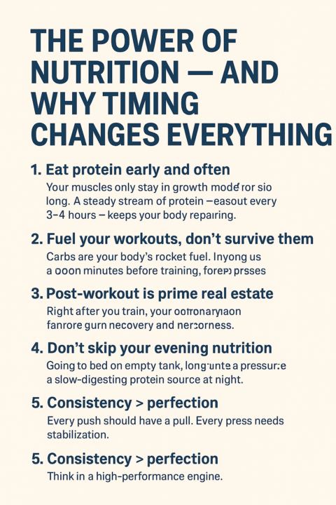🥗 THE POWER OF NUTRITION — AND WHY TIMING CHANGES EVERYTHING