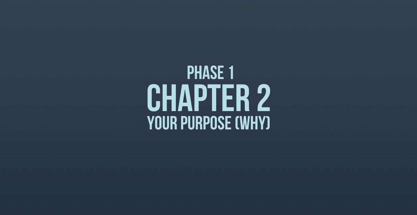 Chapter 2 - Your Purpose (WHY)