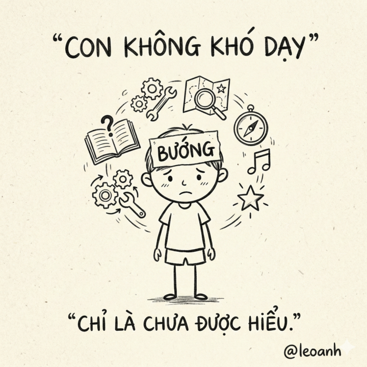 KHÔNG PHẢI CON BƯỚNG – CÓ THỂ BẠN CHƯA HIỂU CÁCH CON TIẾP NHẬN THẾ GIỚI