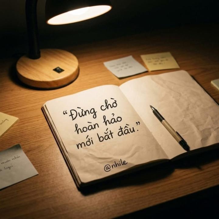 ĐỪNG CHỜ ĐẾN KHI HOÀN HẢO MỚI BẮT ĐẦU