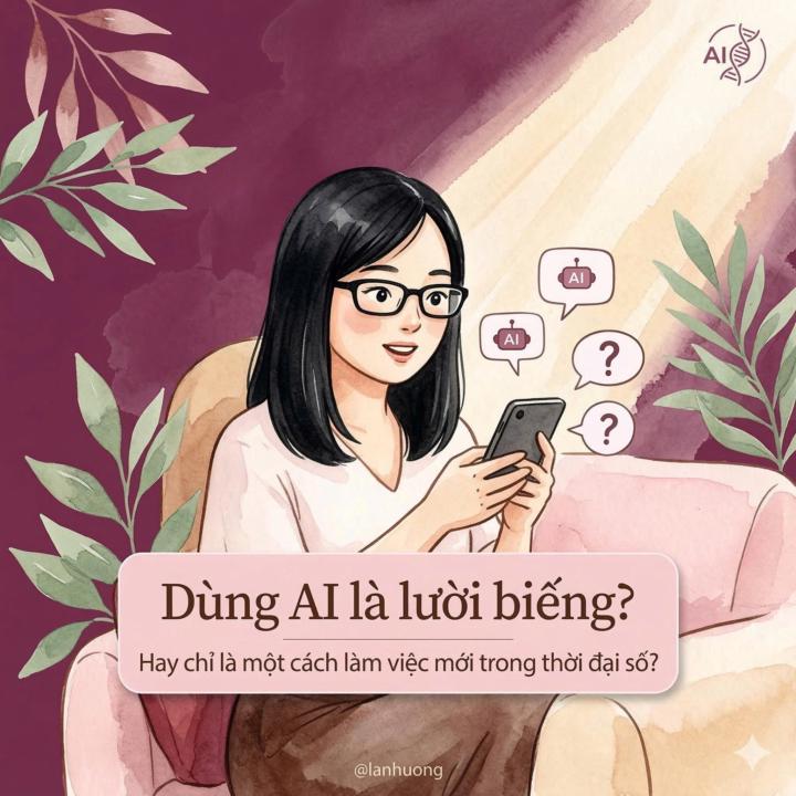 Dùng AI là lười biếng?