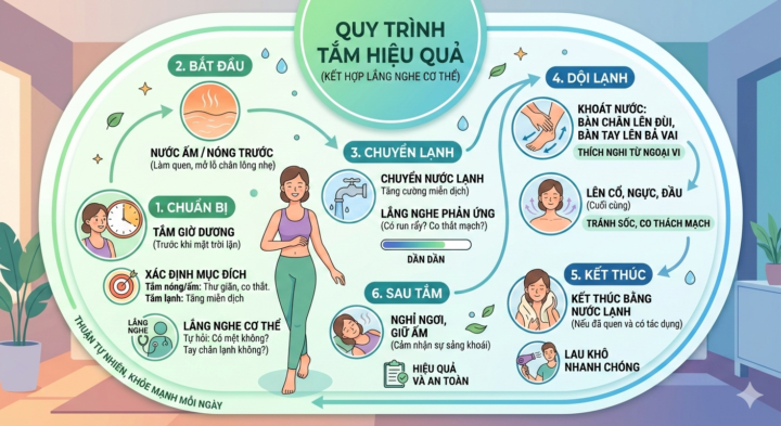 TẮM TRONG TỈNH GIÁC: BÍ QUYẾT ĐỂ THÂN KHỎE, TÂM AN