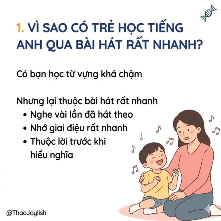 CÓ ĐIỀU GÌ KHIẾN MỘT SỐ TRẺ HỌC TIẾNG ANH QUA BÀI HÁT CỰC KỲ NHANH?