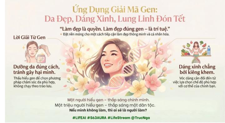🌸 SỐNG THUẬN GENE  DA ĐẸP – DÁNG XINH – LUNG LINH ĐÓN TẾT!
