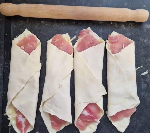 bacon and cheese turnovers