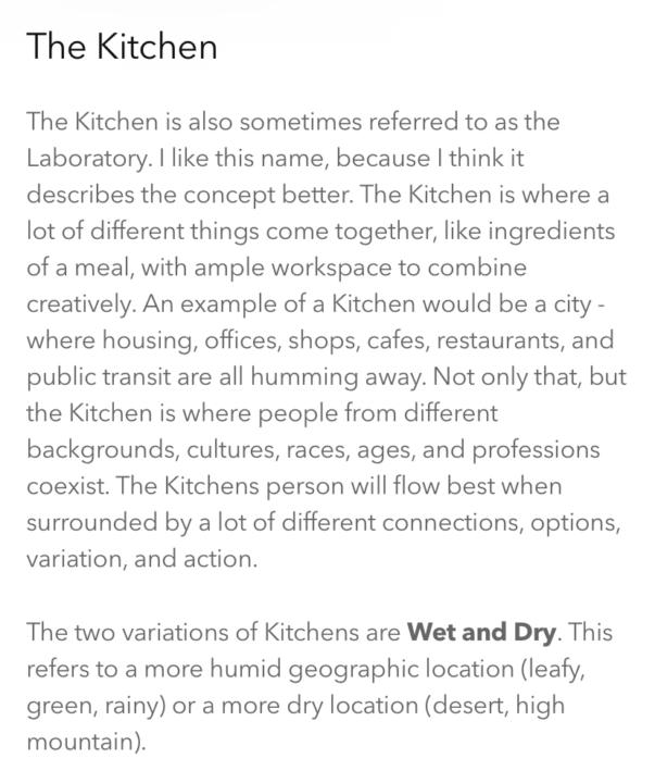 Wet kitchen