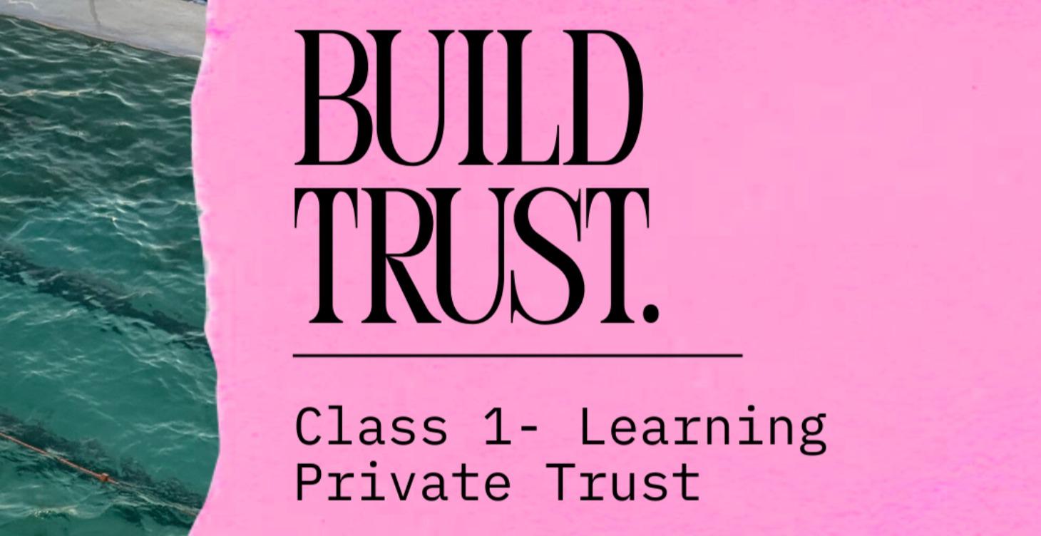 Learning how to create a Trust