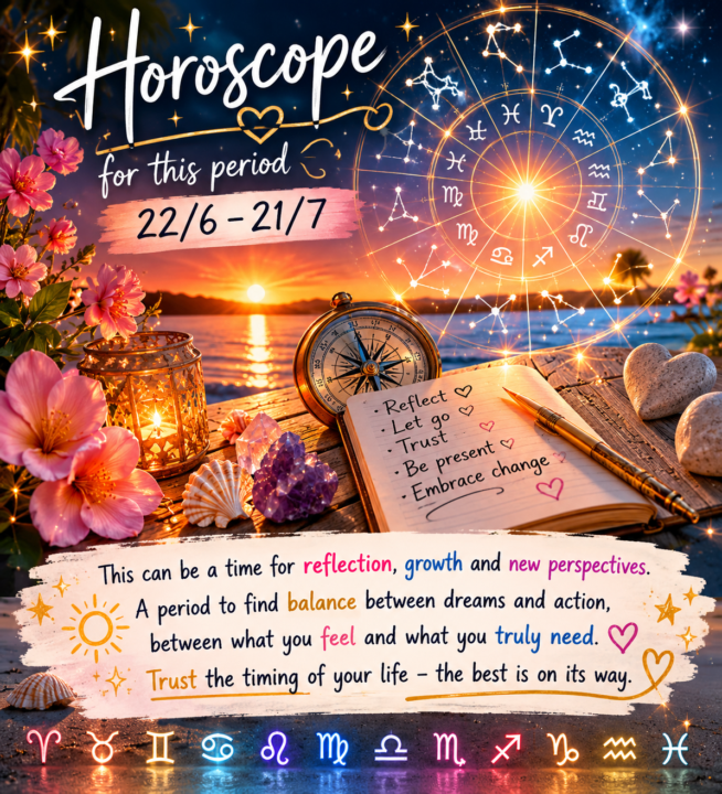 Horoscope for June 22 – July 21 is now up
