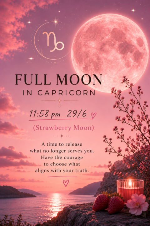 Full moon in Capricorn 29th of June 11:58 pm
