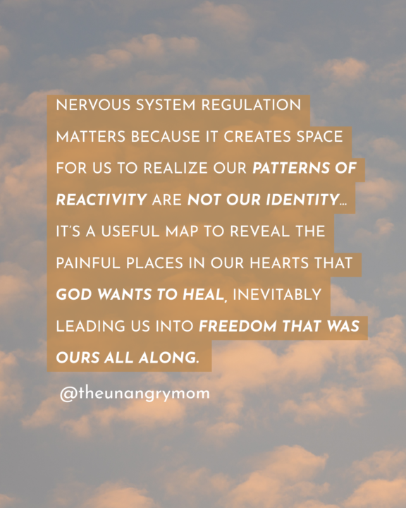 The *real* benefit of nervous system regulation 