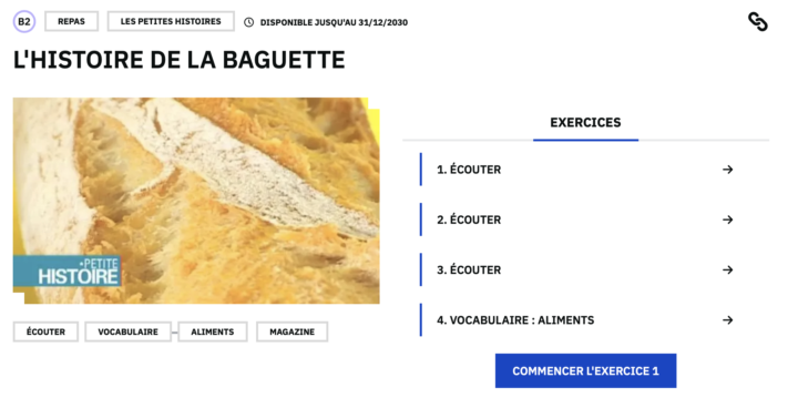 B2 Video : Histoire de la baguette 