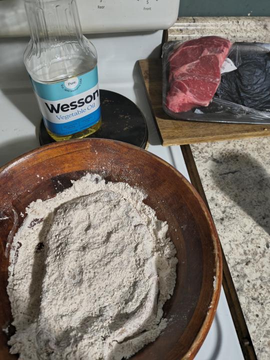 Deep fry a ribeye steak 🤤🤤🥩🥩