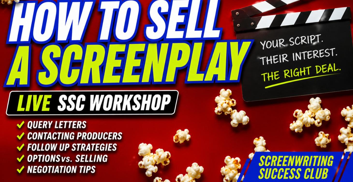 🎬 LIVE SSC Workshop: Selling Your Screenplay
