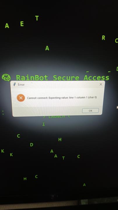 Rain bot Issue!!