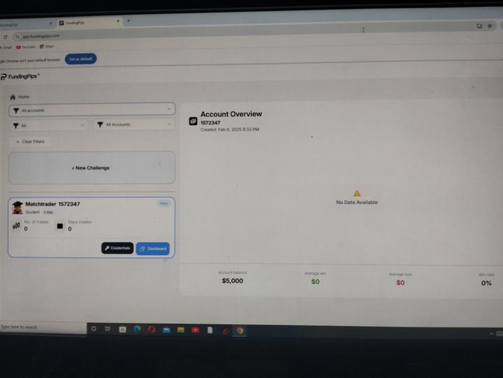 Step 1 competed of buying funded account !