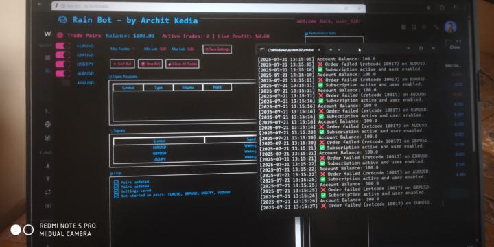 Bot not taking trade 