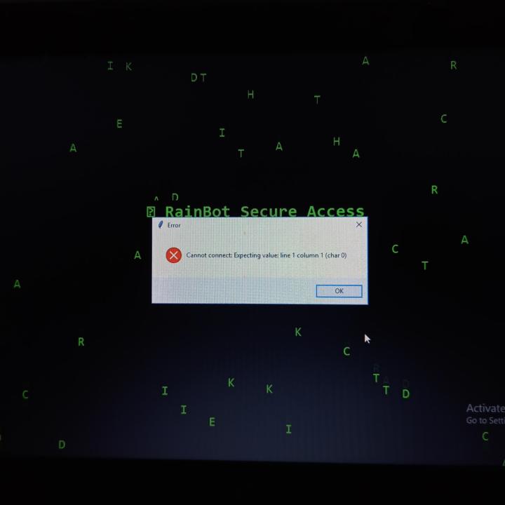 What happened to rainbot its not opening