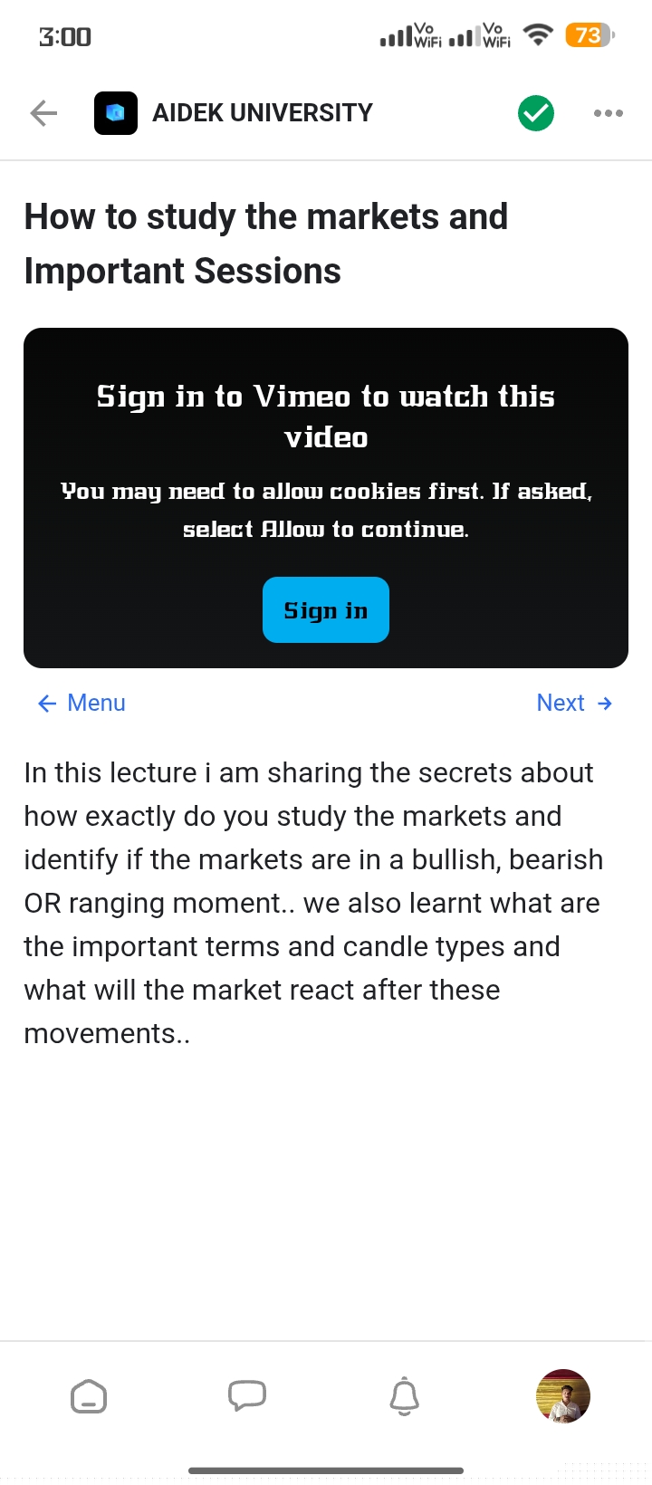 Video not playing 