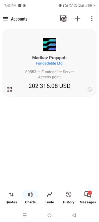 Funded account