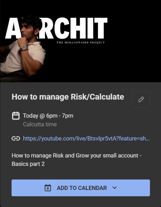 Today's live class has been scheduled. BE PRESENT!