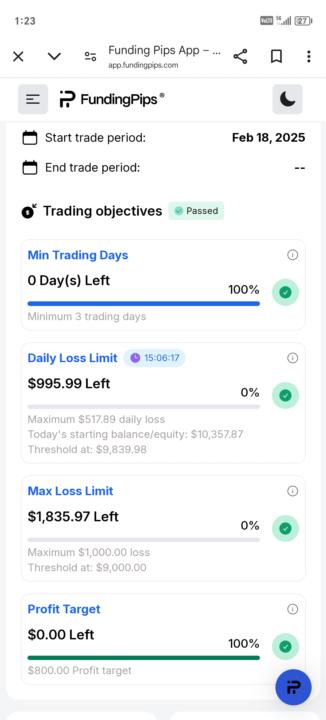 Funding pips 