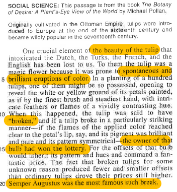 ACT Reading TOTD - The "Enlightened Skim" 
