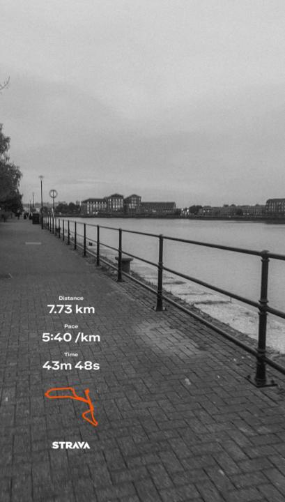 7.5km evening run
