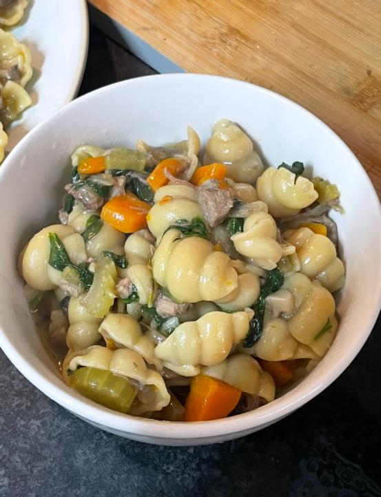 Rosemary lamb pasta
