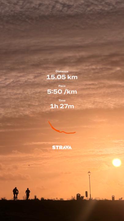 Somehow ended up running on the beach