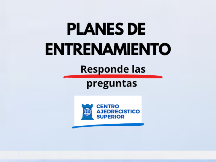 Planes de entrenamiento