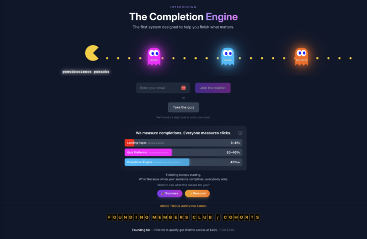 The Completion Engine / The End of Regret - First Post Complete! 