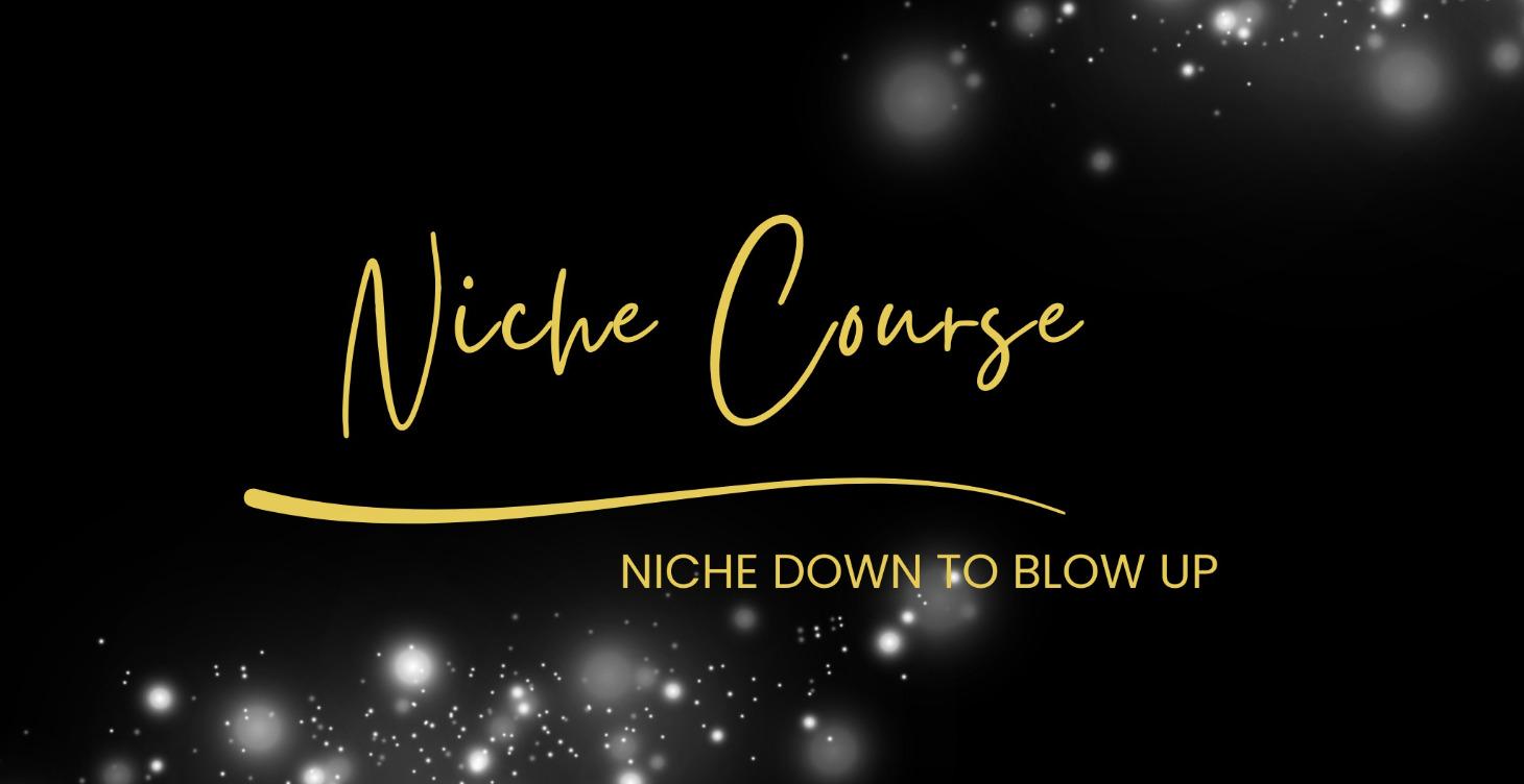 Niche Down To Blow Up (FREE YT COURSE)