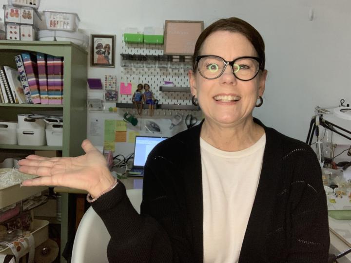 Ring light reflection