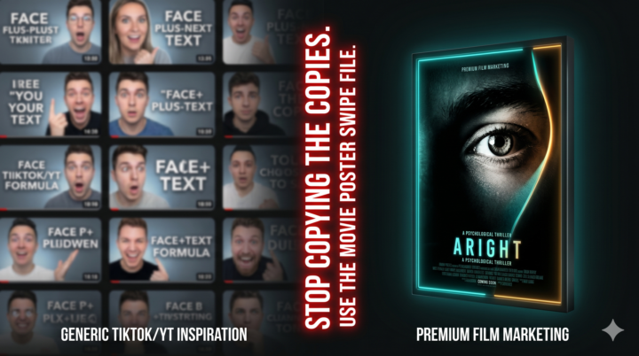 What movie posters figured out about stopping attention that most YouTube creators haven't spotted yet