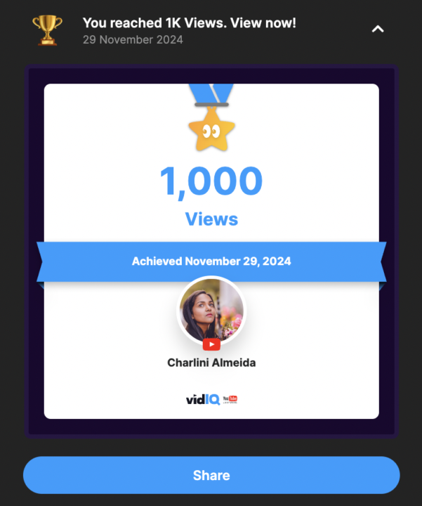 +1000 views in the first week of posting 💪 🎉 